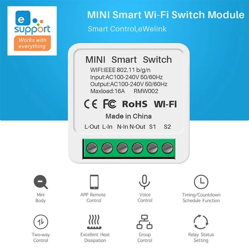 16A Wifi Switch Smart - EverPeak storeeverpeakstore