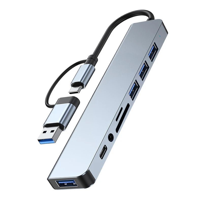 8 in 2 USB +Type C HUB Docking - EverPeak storeeverpeakstore
