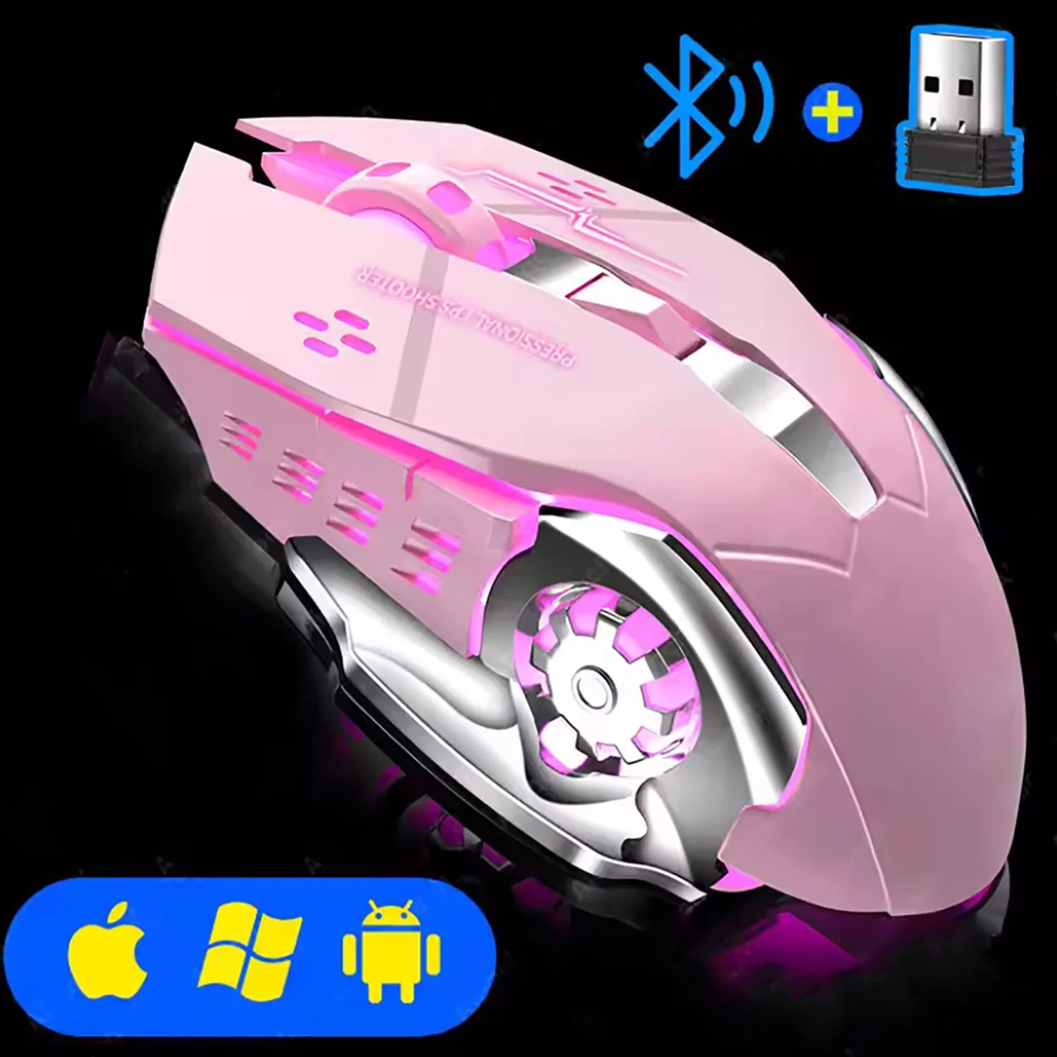 Rechargeable Wireless Mouse Gaming