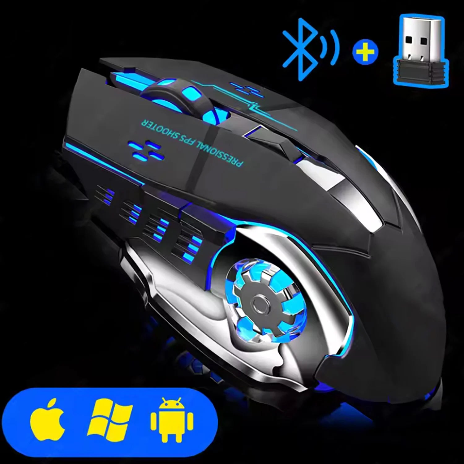 Rechargeable Wireless Mouse Gaming