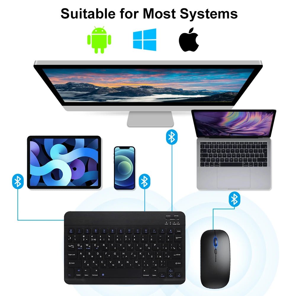 Bluetooth Keyboard and Mousse - EverPeak storeeverpeakstore