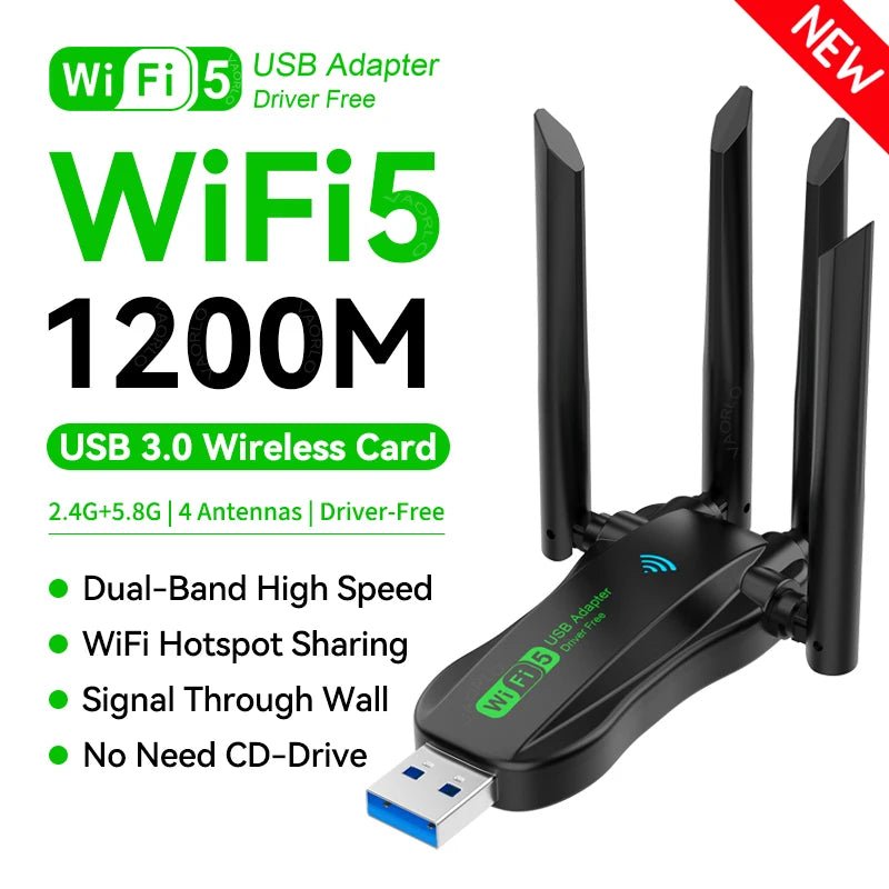 HyperLink 1200 Dual - Band WiFi Adapter - EverPeak storeeverpeakstore