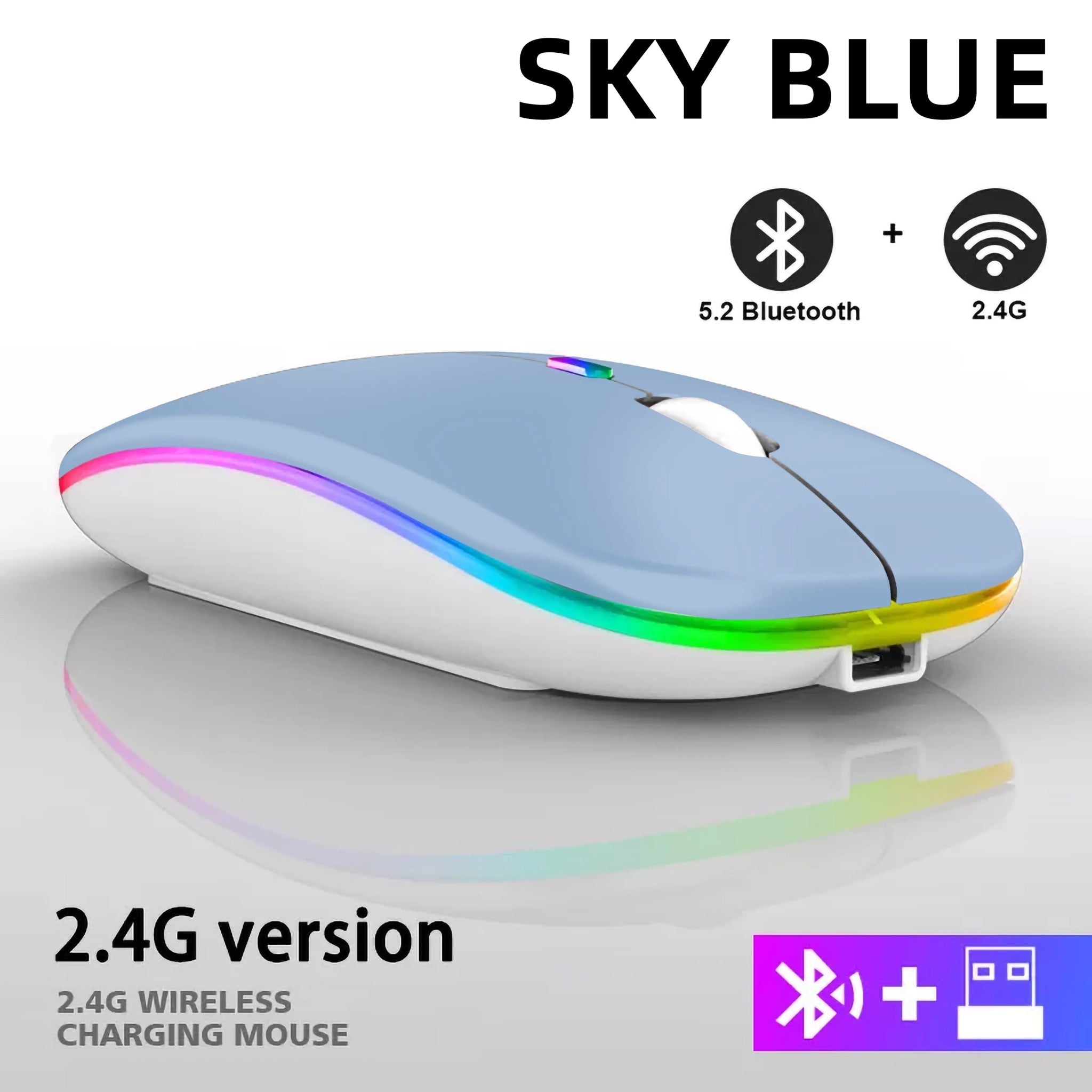 Rechargeable Bluetooth Wireless Mouse - EverPeak storeeverpeakstore
