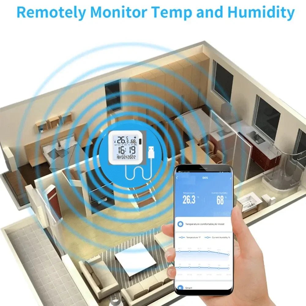 Tuya WiFi Temperature Humidity - EverPeak storeeverpeakstore