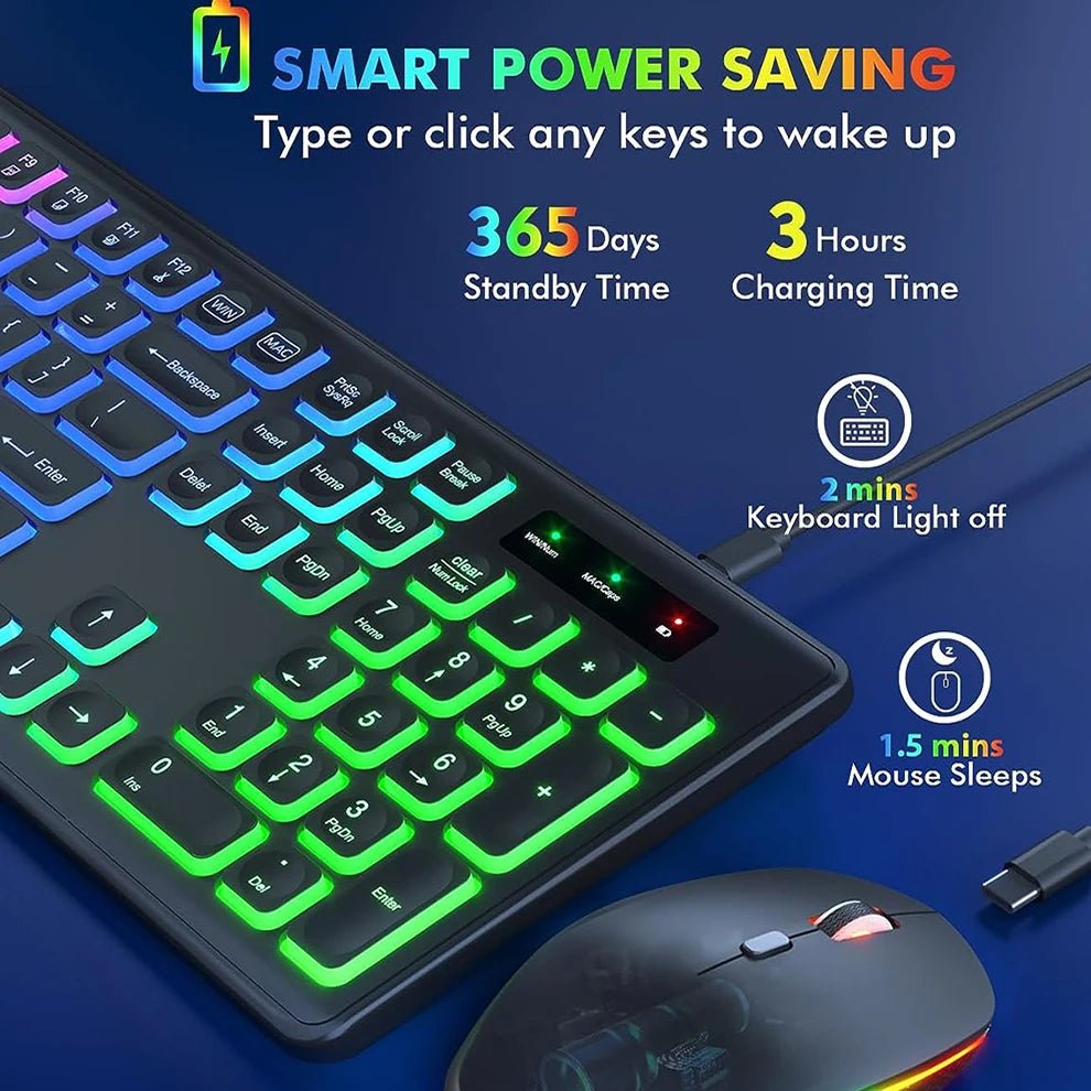 Wireless Keyboard MouseRGB - EverPeak storeeverpeakstore