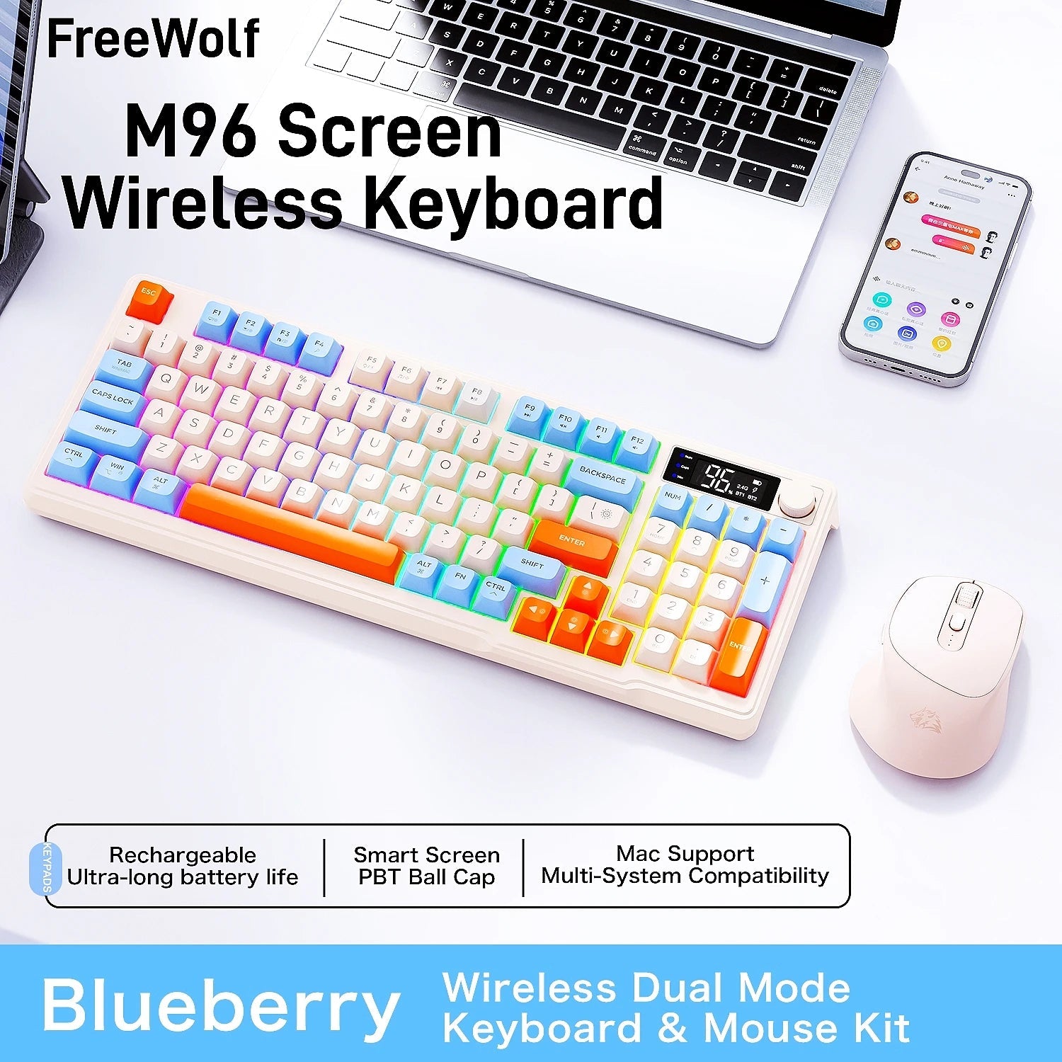 Wireless Keyboard With Mouse Gaming,Electronic - EverPeak storeeverpeakstore