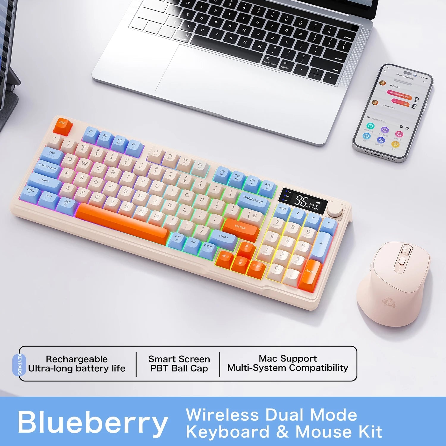 Wireless Keyboard With Mouse Gaming,Electronic - EverPeak storeeverpeakstore